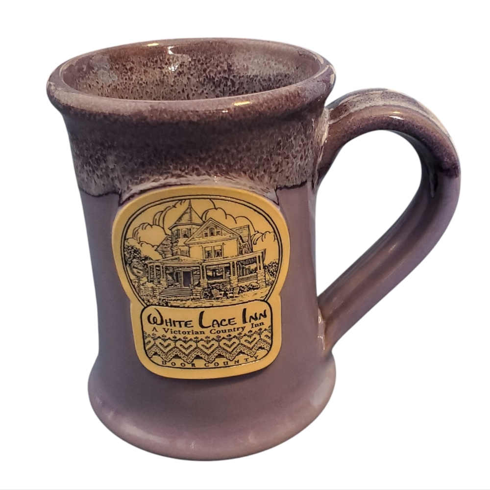 Deneen Pottery Handthrown 2019 Mug from White Lace Inn, Door County